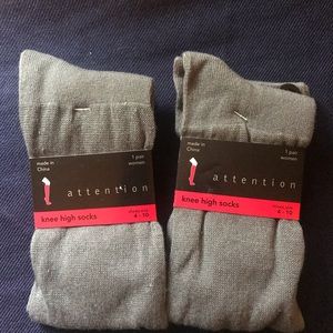Attention knee high socks